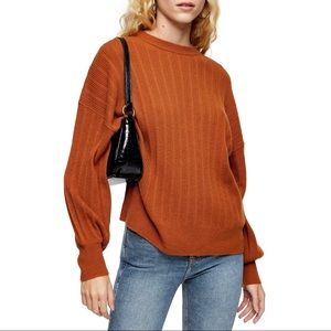 NWT Topshop Drop Shoulder Crew Neck Sweater